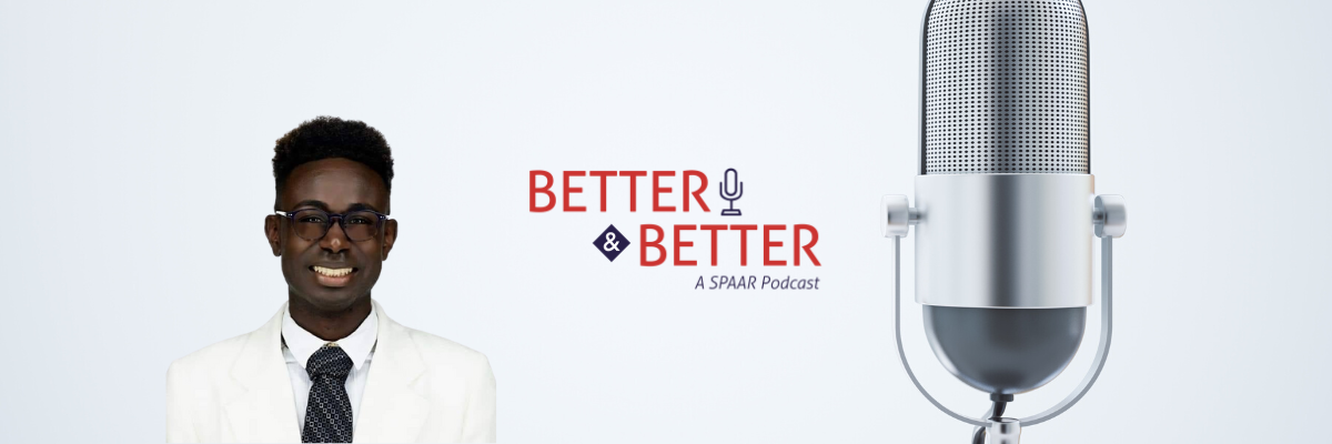 Image contenting headshot of a REALTOR next to the word Better and Better Podcast