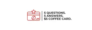 a red line drawing of a coffee bean